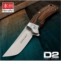 Couteau United Cutlery Honshu Sekyuriti Black/Orange Manche G10 Lame Acier D2 IKBS Linerlock Clip UC3634 - Livraison Gratuite