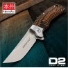 Couteau United Cutlery Honshu Sekyuriti Black/Orange Manche G10 Lame Acier D2 IKBS Linerlock Clip UC3634 - Livraison Gratuite