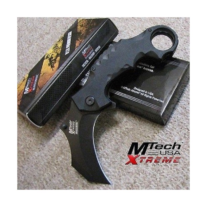 Couteau Karambit MTech Xtreme Acier 440C Manche FRN Linerlock MTXA815BK - Livraison Gratuite