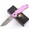 Couteau Ontario Rat II Pink Lame Acier AUS-8 Manche FRN Linerlock Clip ON8862 - Livraison Gratuite