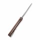 Couteau CIVIVI Primitrox Guibourtia Lame Acier Nitro-V Manche Bois IKBS Linerlock Clip CIVC23005A3 - Livraison Gratuite