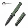 Couteau CIVIVI RS71 Dagger Green Lame Acier Nitro-V Blk Manche Micarta IKBS Linerlock Clip CIVC230253 - Livraison Gratuite