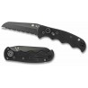 Couteau Automatique Spyderco Autonomy AUTO Lame Acier H-1 Serr Manche G10 Button Lock USA SC165GSBBK - Livraison Gratuite