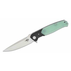 Couteau Bestech Swordfish Jade/Black Lame Acier CPM-MagnaCut Manche G10 IKBS Linerlock Clip BTKG03L - Livraison Gratuite