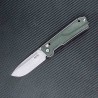 Couteau SRM Rubik Green Manche Micarta Lame Acier 14C28N Ambi Lock Clip SRM7228BMG - Livraison Gratuite