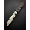 Couteau Kanetsune Slip Joint Craft Knife Lame Acier Carbone SK-4 Manche Plastique Made Japan KT404 - Livraison Gratuite