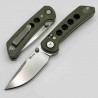 Couteau Reate Knives PL-XT Green Manche Micarta Lame Acier Nitro-V SW IKBS Pivot Lock Clip REA130 - Livraison Gratuite