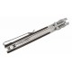 Couteau CJRB Pyrite Bowie Ebony Manche Bois Lame Acier AR-RPM9 Sand Polish IKBS Button Lock Clip J1942EBN - Livraison Gratuite