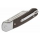 Couteau CJRB Pyrite Bowie Ebony Manche Bois Lame Acier AR-RPM9 Sand Polish IKBS Button Lock Clip J1942EBN - Livraison Gratuite