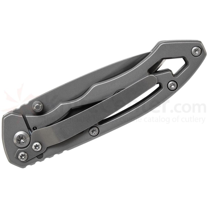 Couteau Backup Smith&Wesson Acier 7Cr17MoV/Titane Manche Acier/Titane SWCK400 - Livraison Gratuite