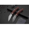 Couteau Petrified Fish Skalor Ironwood Manche Bois Lame Acier 154CM Satin IKBS Lockback Clip PFKE12IWOS - Livraison Gratuite