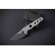 Couteau Petrified Fish Bison Lame Acier 14C28N Gray SW Manche Acier Etui Kydex Tek-Lok Clip PFKE13GAW - Livraison Gratuite
