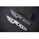 Couteau Petrified Fish Bison Lame Acier 14C28N Gray SW Manche Acier Etui Kydex Tek-Lok Clip PFKE13GAW - Livraison Gratuite