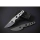 Couteau Petrified Fish Bison Lame Acier 14C28N Gray SW Manche Acier Etui Kydex Tek-Lok Clip PFKE13GAW - Livraison Gratuite