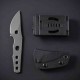 Couteau Petrified Fish Bison Lame Acier 14C28N Gray SW Manche Acier Etui Kydex Tek-Lok Clip PFKE13GAW - Livraison Gratuite