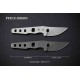 Couteau Petrified Fish Bison Lame Acier 14C28N Gray SW Manche Acier Etui Kydex Tek-Lok Clip PFKE13GAW - Livraison Gratuite