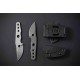 Couteau Petrified Fish Bison Lame Acier 14C28N Gray SW Manche Acier Etui Kydex Tek-Lok Clip PFKE13GAW - Livraison Gratuite