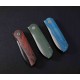 Couteau Petrified Fish ElCamino Blue Manche Micarta Lame Acier N690 SW IKBS Liner Lock Clip PFKE16BMGAW - Livraison Gratuite