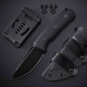 Couteau Petrified Fish Beluga Black Manche G10 Lame Blackwash Acier N690 Etui Kydex Teck Lock PFKP01FDW - Livraison Gratuite