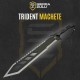 Sabre Sierra Zulu Trident Machete Lame Acier 3Cr13 Manche ABS Etui Ballistic Nylon SZ5606 - Livraison Gratuite