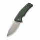 Couteau CIVIVI Regulatron Green Manche Micarta Lame Acier Nitro-V Satin IKBS Linerlock Clip CIVC230062 - Livraison Gratuite