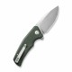 Couteau CIVIVI Regulatron Green Manche Micarta Lame Acier Nitro-V Satin IKBS Linerlock Clip CIVC230062 - Livraison Gratuite