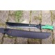 Coupe Coupe Bowie Machette Guide d'Amazonie Lame Acier 3Cr13 Manche ABS Black Green Etui Nylon - Livraison Gratuite