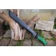 Coupe Coupe Bowie Machette Guide d'Amazonie Lame Acier 3Cr13 Manche ABS Black Green Etui Nylon - Livraison Gratuite