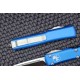 Couteau Microtech 121-4BL Ultratech AUTO OTF Premium Blade Manche Blue Alu Made USA MCT1214BL - Livraison Gratuite