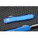 Couteau Microtech 121-4BL Ultratech AUTO OTF Premium Blade Manche Blue Alu Made USA MCT1214BL - Livraison Gratuite