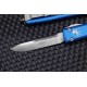 Couteau Microtech 121-4BL Ultratech AUTO OTF Premium Blade Manche Blue Alu Made USA MCT1214BL - Livraison Gratuite