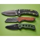 Couteau Sencut Excalis Green Micarta Lame Acier 9Cr18MoV Tanto Reverse Blk IKBS Liner Lock Clip S230683 - Livraison Gratuite