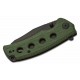 Couteau Sencut Excalis Green Micarta Lame Acier 9Cr18MoV Tanto Reverse Blk IKBS Liner Lock Clip S230683 - Livraison Gratuite