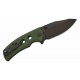Couteau Sencut Excalis Green Micarta Lame Acier 9Cr18MoV Tanto Reverse Blk IKBS Liner Lock Clip S230683 - Livraison Gratuite