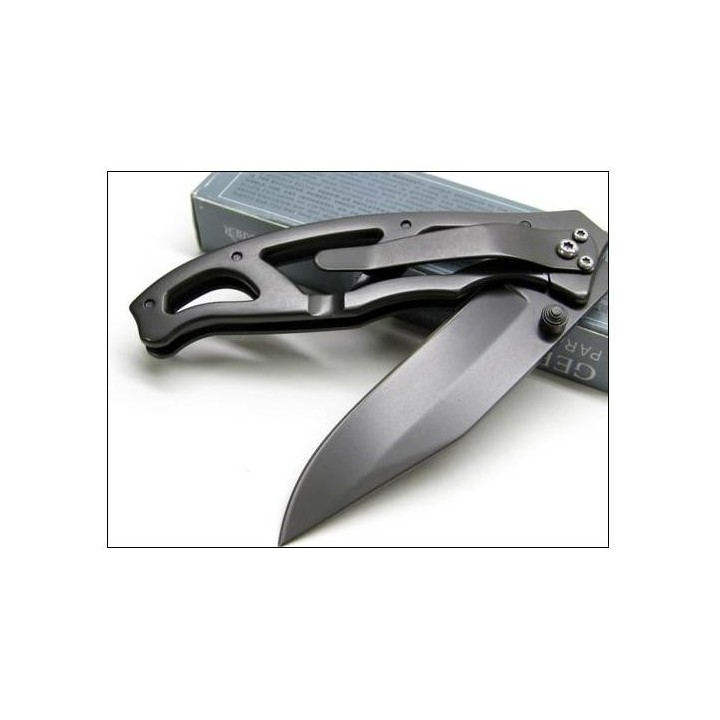 Couteau Gerber Paraframe I Fine Edge Acier Chirurgical Titane Manche Acier Titane G8446 - Livraison Gratuite