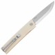 Couteau SRM Knives 401L-GT Tan Manche G10 Lame Acier 10Cr15CoMov IKBS Linerlock Clip SRM401LGT - Livraison Gratuite