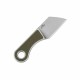 Couteau de Cou CJRB Chip Green Manche G10 Lame Cleaver Acier AR-RPM9 Etui Cuir J1939GN - Livraison Gratuite