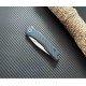 Couteau Zero Tolerance CPM-MagnaCut SW Manche Blue/Black CFiber & Titane IKBS Frame Lock USA ZT0545BLUCF - Livraison Gratuite