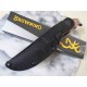 Couteau de Chasse Browning Skinner Manche Bois Lame Acier Inox Etui Nylon BR0487 - Livraison Gratuite