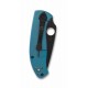 Couteau Spyderco Tenacious Blue Titane Lame Acier 8Cr13MoV Framelock Clip SC122TIBLBKP - Livraison Gratuite