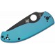 Couteau Spyderco Tenacious Blue Titane Lame Acier 8Cr13MoV Framelock Clip SC122TIBLBKP - Livraison Gratuite