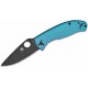 Couteau Spyderco Tenacious Blue Titane Lame Acier 8Cr13MoV Framelock Clip SC122TIBLBKP - Livraison Gratuite