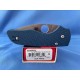 Couteau Spyderco Lil' Native Cobalt Blue Manche G10 Lame CPM-SPY27 Compression Lock Clip USA SC230GPCBL - Livraison Gratuite