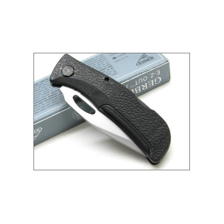 Couteau Gerber E-Z Out Junior Acier Carbone/Inox Serrated Manche Zytel Made In USA G6551 - Livraison Gratuite