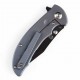 Couteau Kansept Rei Blue Manche Titane Lame Acier CPM-20CV Drop Point IKBS Framelock Clip K1061A3 - Livraison Gratuite