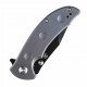 Couteau Kansept Rei Blue Manche Titane Lame Acier CPM-20CV Drop Point IKBS Framelock Clip K1061A3 - Livraison Gratuite