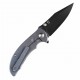 Couteau Kansept Rei Blue Manche Titane Lame Acier CPM-20CV Drop Point IKBS Framelock Clip K1061A3 - Livraison Gratuite