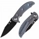 Couteau Kansept Rei Blue Manche Titane Lame Acier CPM-20CV Drop Point IKBS Framelock Clip K1061A3 - Livraison Gratuite