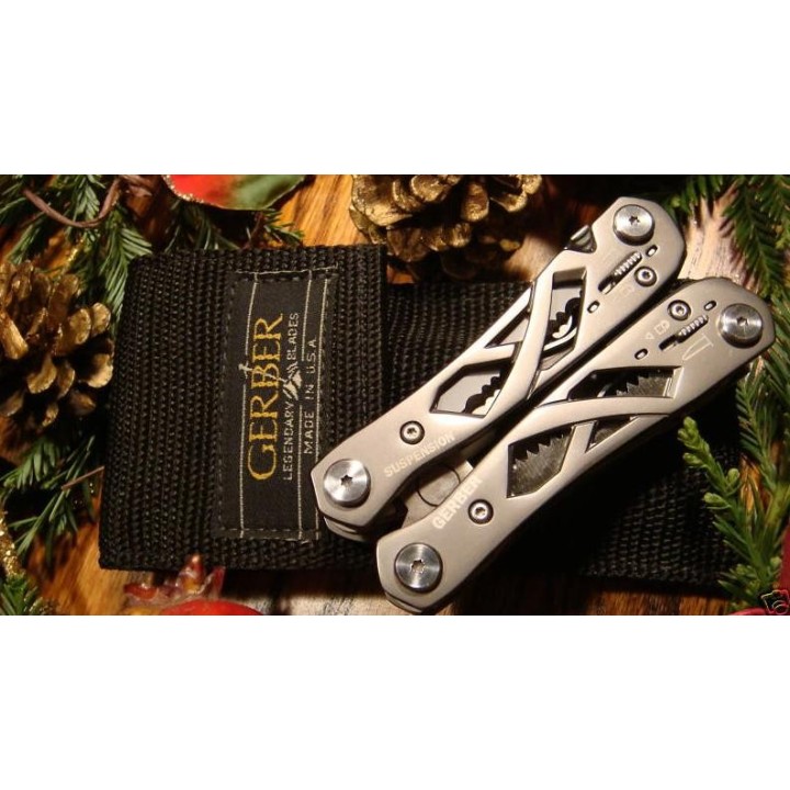 Pince Outils Gerber Suspension Multi-Tools Ciseaux, Couteau, Tournevis Etui Nylon G1471 - Livraison Gratuite
