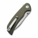 Couteau Sencut Borzam Od Green Manche G10 Lame Acier 9Cr18MoV Satin IKBS Linerlock Clip S230771 - Livraison Gratuite
